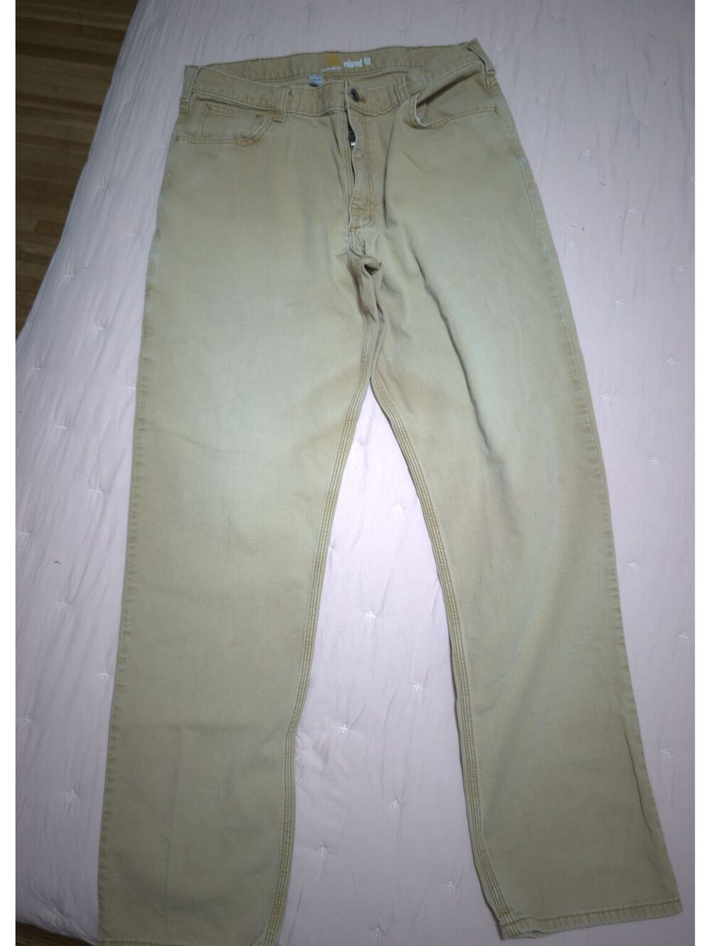 Carhartt Relaxed Fit Khaki Pants Size 38x36